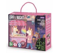 Day & Night - Les licornes Avec 40 pièces et 10 silhouettes - Ester Tomè - Sassi - Boîte ou accessoire - Jeux livres objets