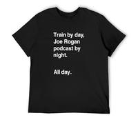Day Night Train by Day Joe Rogan Podcast by Night All Day Nick Diaz Helvetica Men's Black T-Shirt Unisex Tee Shirt L