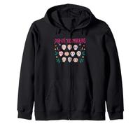 Day of Dead Coloré Sugar Skull Pattern Folk Art Sweat à Capuche