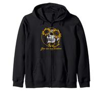 Day of Dead Skull Tournesol You are My Sunshine Sweat à Capuche