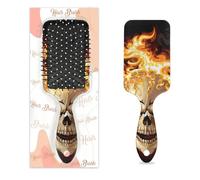 Day Of The Dead Brosse à cheveux en forme de crâne humide et sec avec coussin d'air Brosse à cheveux démêlante en plastique pour enfants adultes Cadeau de rentrée scolaire femme homme