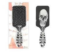 Day Of The Dead Brosse à cheveux en plastique avec coussin d'air humide et sec pour enfants et adultes Cadeau de rentrée scolaire pour homme et femme