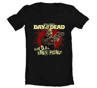 Day of The Dead Bub T T-Shirts à Manches Courtes Retro 1980s Romero Zombie Horror Movie Graphic Tee Black(Small)