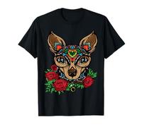 Day of The Dead Colorful Skeleton Dogs Mexican Halloween T-Shirt