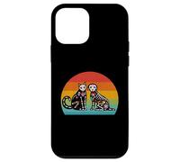 Day of The Dead Dia De Los Muertos Sugar Skull Chat et Chien Coque pour iPhone 12 Mini