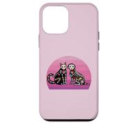 Day of The Dead Dia De Los Muertos Sugar Skull Chat et Chien Coque pour iPhone 12 Mini