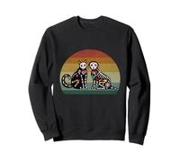 Day of The Dead Dia De Los Muertos Sugar Skull Chat et Chien Sweatshirt