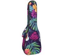 Day of The Dead Étui rembourré pour ukulélé de concert de 58,4 cm, imperméable et durable, Multicolore 06, 25.9x9x3.1in/66x23x8cm, Organiseur de sac