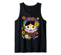 Day of The Dead Mexicans Sugar Skull Girl Women Halloween Débardeur