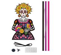 Day of the Dead Ornaments Reusable - - Skeleton Decoration with Tassel for