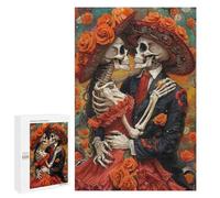 Day of The Dead Romance Puzzle 1000 Pièces Educa Jouet en Bois Cadeau Unique Décoration Intérieure Jeu Éducatif Challenge Toy Adultes Et Enfants À Partir De 14 Ans 1000 PCS