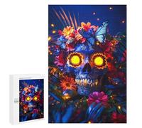 Day of The Dead Skull Decor Puzzle 1000 Pièces Educa Jouet en Bois Cadeau Unique Décoration Intérieure Jeu Éducatif Challenge Toy Adultes Et Enfants À Partir De 14 Ans 1000 PCS