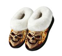 Day Of The Dead Skull Pantoufles d'intérieur ou d'extérieur, multicolore, 43/44 EU