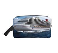 Day of The Dead Skull Print Sac de rangement - Trousse de toilette et cosmétique de voyage avec fermeture éclair - Maquillage en toile réutilisable, Cruise Ship., Taille unique