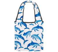 Day of the Dead Skulls Sac fourre-tout en toile pour femme, sac d'épicerie réutilisable avec large poignée, Multicolore 04, 14.1x14.9in/36x38cm