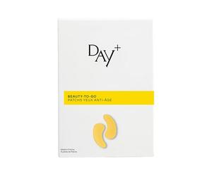 DAY+ | Patchs Yeux Anti-Âge | Comble les rides & ridules, Tonifie le contour de l'œil | Regard rajeuni | Acide Hyaluronique, Carambole, Provitamine B5 | 97% d'ingrédients naturels | Pack de 6 paires