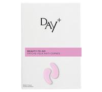 DAY+ | Patchs Yeux Anti-Cernes | Atténue les cernes & les poches, Décongestionne & Tonifie le contour de l'oeil | Caféine, Acide Hyaluronique | 97% d'ingrédients naturels | Pack de 3 paires