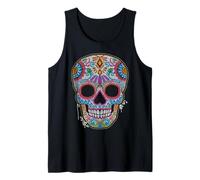 Day The Dead Skull Mexicans Traditions Dia De Los Muertos Débardeur