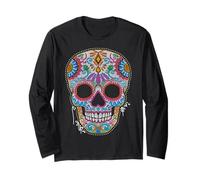 Day The Dead Skull Mexicans Traditions Dia De Los Muertos Manche Longue