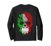 Day The Dead Sugar Skull Dia De Los Muertos Men Women Costum Manche Longue