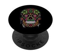 Day The Dead Sugar Skull Dia De Los Muertos Mexicans Costume PopSockets PopGrip Adhésif