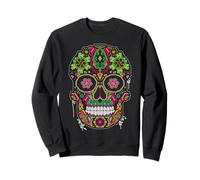 Day The Dead Sugar Skull Dia De Los Muertos Mexicans Costume Sweatshirt