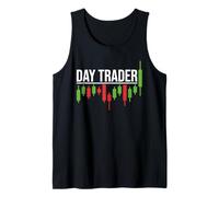 Day Trader - Style de Tableau de Trading boursier Vieilli Débardeur