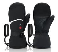 day wolf Gants Chauffants Hommes Femmes - Chaussettes à Batterie de 10 Heures, Chauffe-Mains Étanches, Chargement Rapide PD, Gants Rechargeables pour Snowboard, Ski et Activités Extérieures