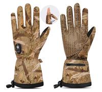 day wolf Gants de chasse chauffants avec interrupteur silencieux automatique pour 10 heures de chauffage, bout à index rabattable (zone de roseaux, XXS)