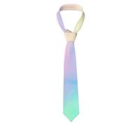 Day2Gift Papier à dessin pastel coloré arc-en-ciel Cravates pour hommes, cravate imprimée fine pour mariage, fête, activités