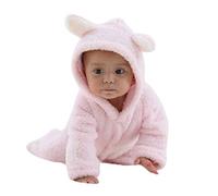 DAY8 Vêtement Bébé Garçon Hiver Pyjama Bébé Garçon Naissance Pas Cher Combinaison Bébé Fille Automne Body Nouveau Né Fille Manteau Bébé Fille Barboteuse Combipilote Combi Ours (9M(6-9 Mois), Rose)