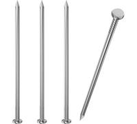 Dayalo Lot de 25 clous en acier 100 mm - Clous en feutre de toiture - En acier inoxydable A2 V2A - Pour murs en bois et béton