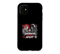 Daybreak divise Le Soleil Nocturne et la Lune et Le Duel samouraï Coque pour iPhone 11