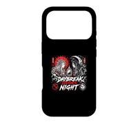 Daybreak divise Le Soleil Nocturne et la Lune et Le Duel samouraï Coque pour iPhone 17 Pro
