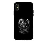 Daybreak divise Les Amoureux du Soleil céleste et de la Lune Coque pour iPhone X/XS