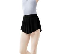 Daydance Jupe de ballet à enfiler en maille pour adolescentes de 12 à 14 ans, femme, Maille noire., Taille XL