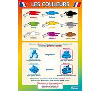 Daydream Education Affiche d'apprentissage de la langue Papier brillant laminé mesurant 850 mm x 594 mm (A1) Tableaux de langue seconde pour la salle de classe