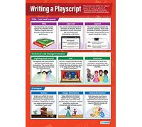 Daydream Education Écriture d'un Playscript | Affiches dramiques | Papier brillant mesurant 850 mm x 594 mm (A1) | Affiches de théâtre pour la salle de classe | Tableaux éducatifs