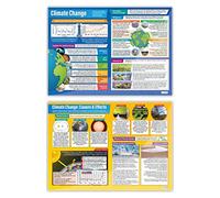 Daydream Education Lot de 2 affiches géographiques en papier brillant laminé 850 x 594 mm (A1)