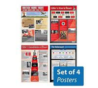 Daydream Education Lot de 4 affiches de la Seconde Guerre mondiale Papier brillant 850 x 594 mm (A1)