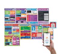 Daydream Education Lot de 9 posters de programmation informatique Papier brillant 850 mm x 594 mm (A1) Posters STEM pour salle de classe