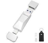 Dayear Clé USB C 128 Go Clé USB 2 en 1 Ultra Double Disque USB A 3.2 GEN2 500 Mo/s Haute Vitesse pour iPhone 15/15 Plus/15 Pro/15 Pro max/USB-C iPad/Android/Ordinateur Portable/Mac
