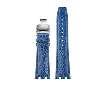 dayeer Adaptateur rapide pour bracelet de montre en cuir pour homme MAURICE LACROIX AIKON AI6008 AI6007 AI6038 AI6058(Blue-steel buckle,AI6008)