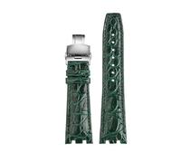 dayeer Adaptateur rapide pour bracelet de montre en cuir pour homme MAURICE LACROIX AIKON AI6008 AI6007 AI6038 AI6058(Green-steel buckle,AI6058)