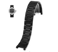 dayeer Bracelet De Montre En Acier Inoxydable Avec Boucle Déployante Pour Cartier PASHA(Black,22-14mm)