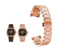 dayeer Bracelet de montre en acier inoxydable pour montre Mido Multifort série TV M049526A M049, bracelet de montre pour homme, interface incurvée, bande en acier(Rosegold)