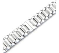 dayeer Bracelet de montre en acier pour Hamilton Khaki Jazz Eternal Field avec chaîne et fermoir papillon(Silver,24mm)