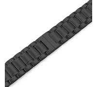 dayeer Bracelet de montre en acier pour Hamilton Khaki Jazz Eternal Field avec chaîne et fermoir papillon(Black,12mm)