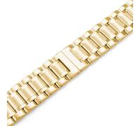 dayeer Bracelet de montre en acier pour Hamilton Khaki Jazz Eternal Field avec chaîne et fermoir papillon(Gold,21mm)