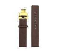 dayeer Bracelet de montre en cuir de vache pour bracelet à bouche plate pour hommes et femmes de la série K2Y211 K2Y231 K2M23(Brown B G,16mm)